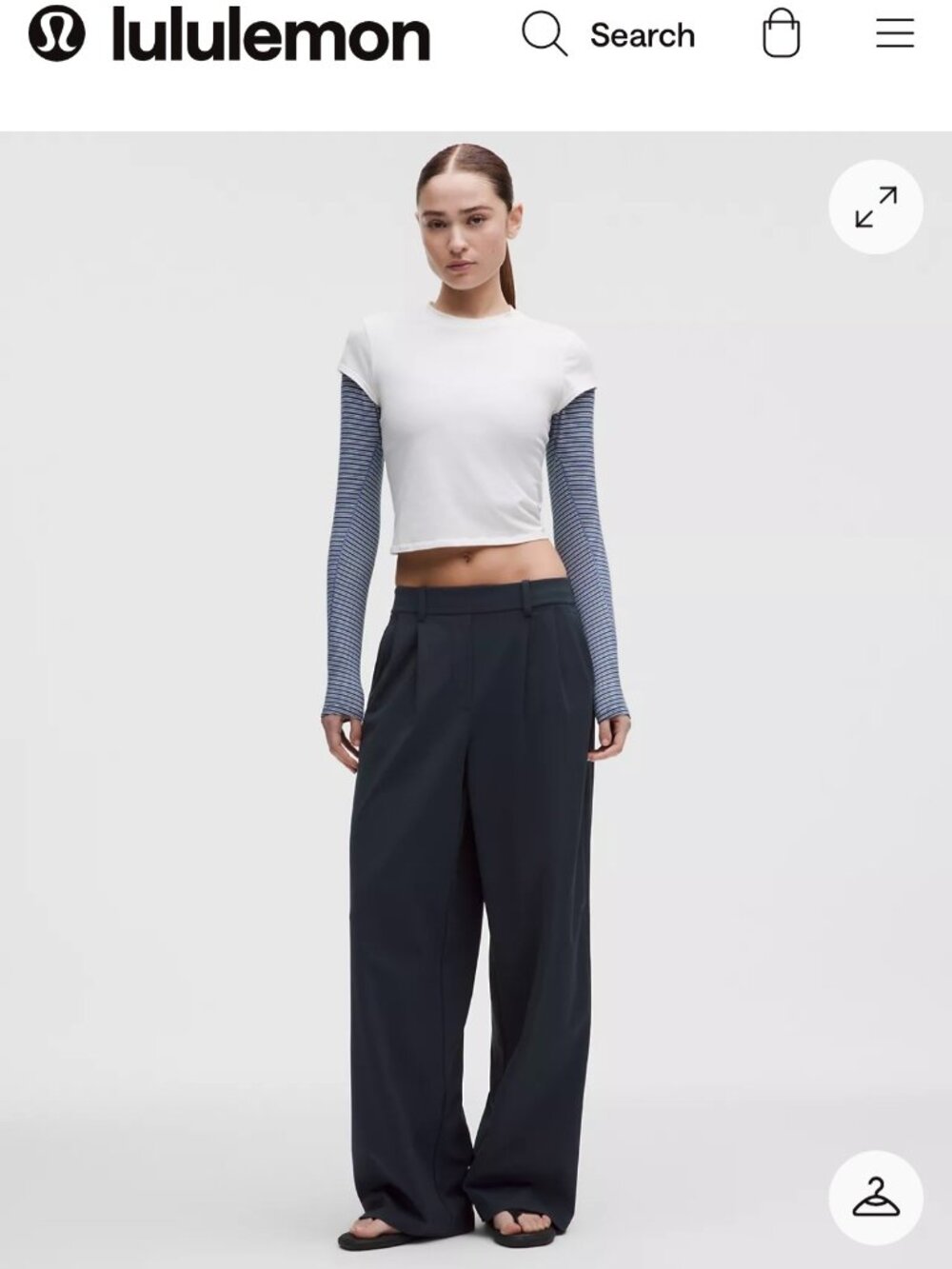 Lululemon Daydrift High-Rise Wide-Leg Trouser True Navy Size 8